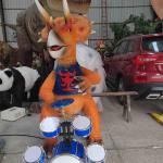 Dynamic Realistic Animatronic Dinosaur Cartoon Model