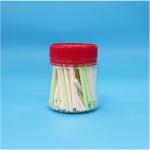 Food Grade Screw Red Lid Empty Small Clear Plastic PET Sweet Storage Jars For Sale for sale