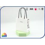 Customized Logo Printed Paper Shopping Bags With Handle Food Grade for sale
