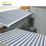 WaterProof SunProof Retractable Roof Awning Steel Transparent External Conservatory Awnings