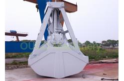 China Clamshell Wireless Remote 2 Peel 50 CBM Grab Bucket Crane supplier