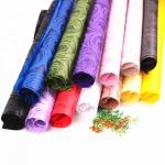 Recyclable 3D Embossed Nonwoven Valentines Rose Gift Wrapping Paper Roll 58cm for sale