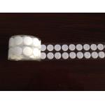 Self adhesive 20mm Custom Hook and Loop Coins , REACH SGS Certification for sale