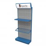 Hardware Store Pegboard Display Rack With Led Lighting Header for sale