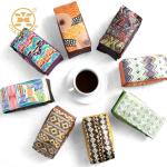 CPP Resealable Coffee Packaging Bags With Valve Flat Bottom Stand Up Pouch for sale