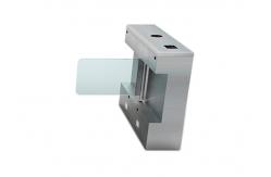 China Waist High Pedestrian Barrier Gate 1.2mm Thickness DC24V With Fingerprint Reader supplier