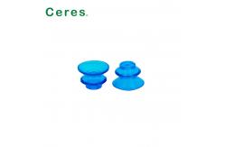 China 23*16*5 Mm Printing Machine Spare Parts Blue Rubber Sucker Precision Shaped supplier