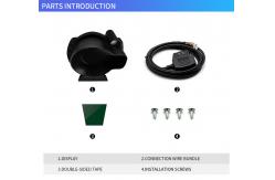 China Do916 OBD2 Multifunctional Gauge Car Hud OBDII Double Screen Tachometer supplier