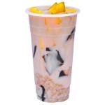 Cold Drink Take Away Blister Disposable Plastic Cup Clear For Fruit Milk Tea for sale