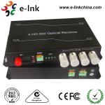 4 Channel RS485 Reverse SDI To Fiber Optic Converter FC / SC PC Connector for sale