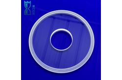 China Custom High Purity Transparent Quartz Perforated Quartz Transparent Ring Factory supplier