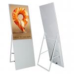 Floor stand digital signage 43 inch lcd panel white shell ad player for sale