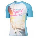 Elastic Custom Rash Guard Fashion Looking Anti Wrinkle High Wear Resistant