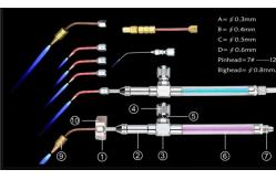 China Anti Backfire Machine Accessories / HHO Welding Torch With Flashback Arrestor supplier