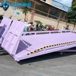 Customized Purple Hydraulic Dock Ramp  For Loading Tasks for sale