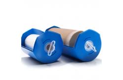 China Heat Resist Pre Taped Kraft Paper Auto Paint Protective Masking Paper With Dispenser supplier