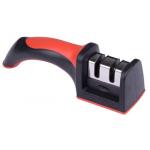 Red ABS Two Step Knife Sharpener With Tungsten Steel For Metal Knife for sale