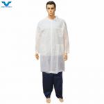 Customized Disposable Lab Coats with Ce Certificate and Magic Tape Closure for sale