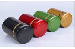 China CMYK Large Metal Storage Tins With Lids Aluminum Airtight Herb Container supplier