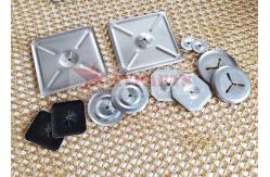 China Round Square Speed Metal Self Locking Washers For Fixing Insulation Pins supplier