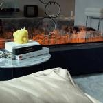 3D Atomization LED Electric Fireplace Simulation Flame Water Vapor Fireplace