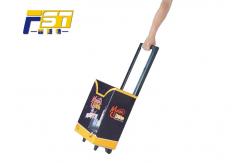 China Eco - Friendly Mobile Folding Box Trolley Silk Screen Printing With Large Capacity supplier