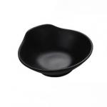 Stain-Resistant Matte Black Melamine Salad Bowl with High Fade Resistance for sale