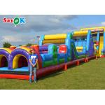 150m 495ft Commercial Inflatable Obstacle Course For Adult