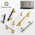 Simple Two Tone Splicing Light Luxury European Style Furniture Hardware Pull Handles for Wardrobe Cabinet Drawer & Shoe Cabinet for sale