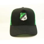 Curved Brim 5 Panel Trucker Cap With Custom Logo Embroidered Patches for sale