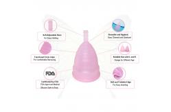 China China Factory Custom FDA  100% Medical Silicone Eco Friendly Menstrual Cup supplier