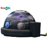 5m Diameter Inflatable Planetarium Black Projection Dome Tent For Science Dispaly for sale