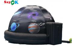 China 5m Diameter Inflatable Planetarium Black Projection Dome Tent For Science Dispaly supplier