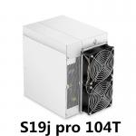 S19j PRO 104T 3250w Antminer Bitcoin Miner 128MB DDR5 ASIC Mining Machine
