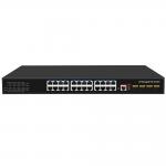 24 Port PoE Switch 10G Fiber300W Budget USB Console L3 Managed AC Input for sale
