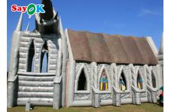 China Inflatable House Tent Custom PVC Inflatable Dome Tent Quick Install Church House Tent supplier