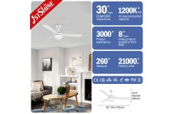 China DCF-W986 MDF Blade 35W 5 Speeds Remote Control Ceiling Fan With Light supplier