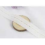 White Eyelet Cotton Embroidered Lace Trims Cotton Lace Ribbon For Fashion Market for sale