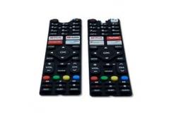 China TV Remote Control 20 to 80 Shore A Custom Silicone Rubber Keypads supplier