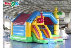 China 4.9x3.9x3.6mH Flamingo Commercial Kids Inflatable Bouncer Slide Combo supplier