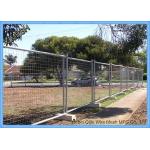 Hot Dipped Galvanized Welded Temporary Fence High Security , Removable Performance