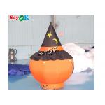 Garden Decorations Halloween Blow Up Pumpkin 2m With Black Hat