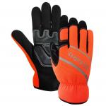 Tear Resistance Hi Vis Mechanic Gloves With Pu Anti Vibration Super Grip for sale