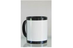China Sublimation Black Flower Blank Mug supplier