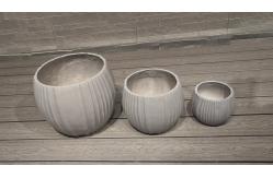 China Round Fiber Cement Pot For Camping Burners And Warmer Charcoal Oven Barbecue supplier