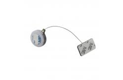 China Round Anti-theft Retractors Plus Rectangular Adhesive metal Plate supplier