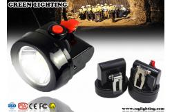 China 96 Lum Rechargeable LED Mining Light 128g Light Weight 3500 LUX Brightness supplier