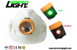 China IP68 1W 2.8Ah Li Ion 6000Lux Mining Hard Hat Lights supplier