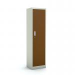 Vertical Single Door Steel Bedroom Wardrobe Metal Storage Locker for sale