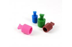 China                    Colorful Soft Silicone Thread Plug Stopper              supplier